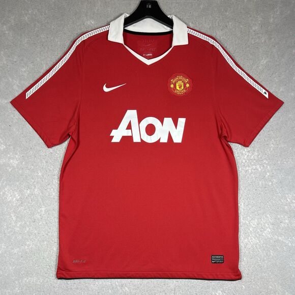 Manchester United 2010/2011 Home Football Shirt Soccer Jersey Red Men’s Large - Picture 1 of 11